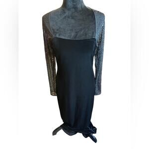 JS Boutique Black Elegant Evening Gown Womens Size 10